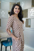 Beige Jaipuri Women Jumpsuit , Side View